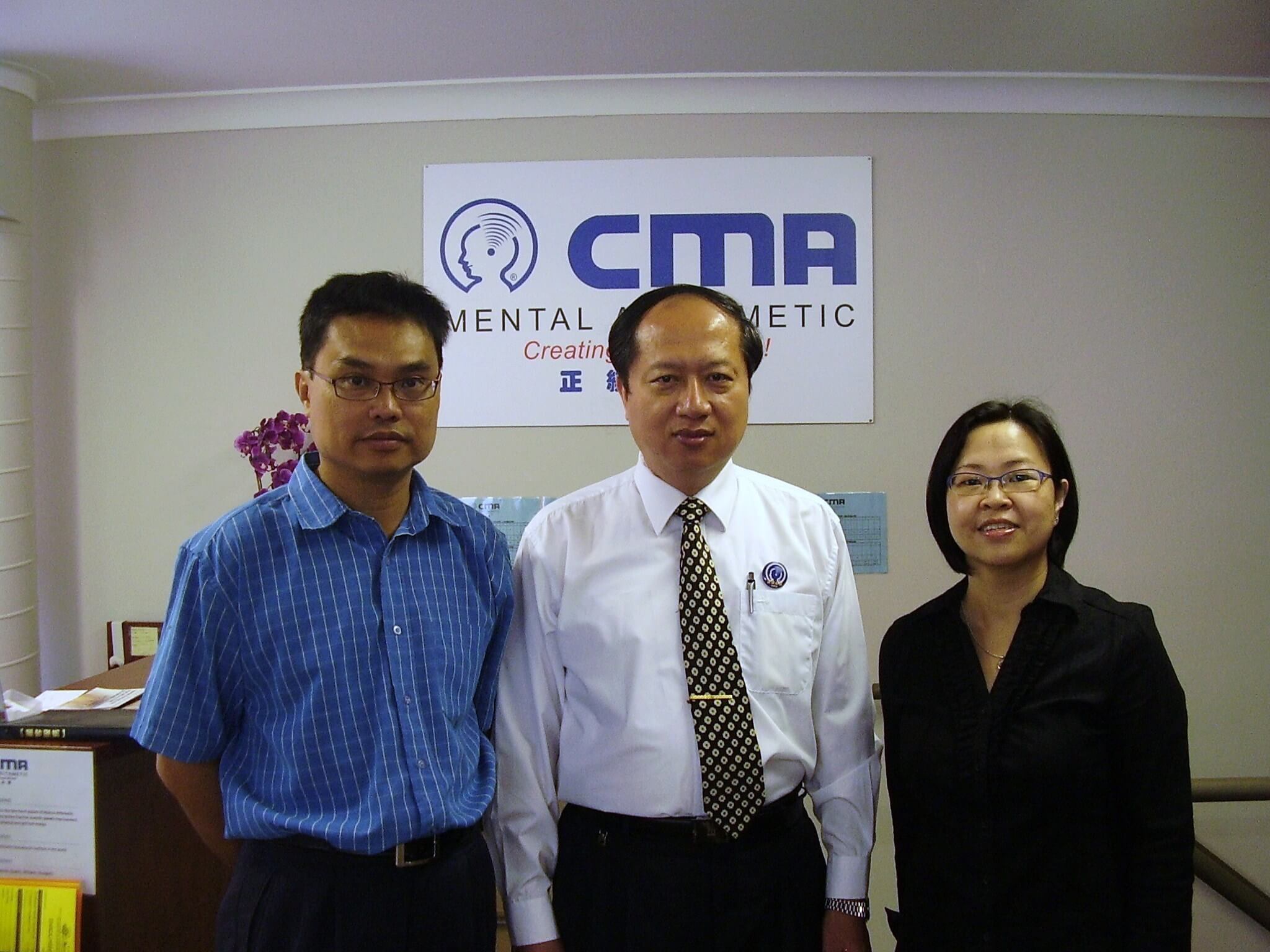 CMA Mental Arithmetic Chatswood teachers with CMA founder